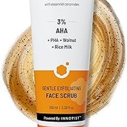 Chemist At Play Gentle Exfoliating Face Scrub with Mandelic Acid & Walnuts | Removes Tan, Dead Skin & Blackheads | Face Wash | Detans | Gives Instant Glow | Face Scrub for Women & Men | 100ml-1