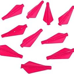 12Pcs Plastic Feather Fletching for DIY Archery Arrows Rose-image-92