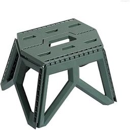 GLIVE (LABEL) Folding Step Stool, Strong Load-Bearing Chair Travel Use Compact Collapsible Chair Plastic Foldable Step Stools for Adults Camping Supplies-picture-23