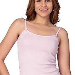 Cotton Camisole for Women | Stretchable Spaghetti Top Sleeveless Undershirts Cami Vest with Adjustable Straps | Soft Inner Slip | Camisole Tank Top - Amy-image-22