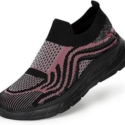 Women's Athleisure Knitted Active Wear Slip-On Sneaker Shoes-image-2