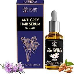 Ivory Natural Oil for Greys (55 ML) - White to Black Hair Naturally | Natural Serum for Youthful Look - Idea for Greys-image-28