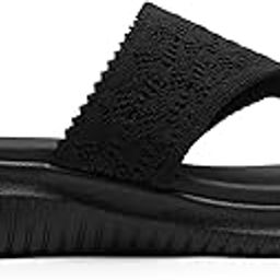 Womens ULTRA FLEX Black Casual Flip Flops-image-65