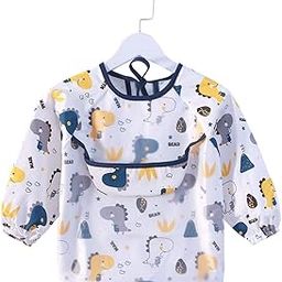 SNOWIE SOFT® Sleeved Bib Baby Bib with Pocket, Toddler Bibs, Smock, Washable and Lightweight Waterproof Fabric, Fits Bibs for Baby 6 Months+-picture-14