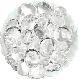 TREE MAISON CORONATING HOMES Clear-Quartz Tumble Stone | 50 gm Tumbled Gemstones | Reiki Healing Stones | Home Decor Pebbles | Aquarium Gravel | Garden & Table Decor-image-45