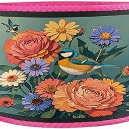 QWNMD Belly Band Colorful Flowers And Bird Printed Sweat Band Waist Trainer Waist Trimmer for Women And Men Sweat Band Waist Trainer for Training And Workouts-image-76
