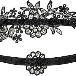 ™ 2Pcs Wedding Garters for Bride Leg Rings Handmade for Stage Prom Dance Black | Garter Belts | Intimates & Sleep | Womens Clothing-image-45