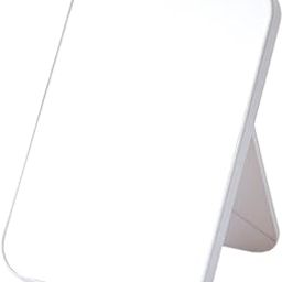 VATSHVI Desktop Makeup Mirror Foldable Tabletop Makeup Mirror Folding Mirror Travel Mirror Vanity Mirror Princess Mirror Square Mirror Student Mirror Adjustable Mirror Mirror Bedroom (White)-87