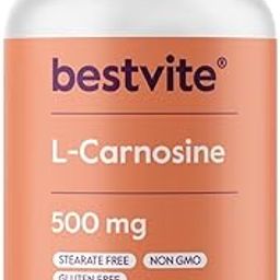 L-Carnosine 500mg No Fillers - No Stearates - Non GMO - Gluten Free-29
