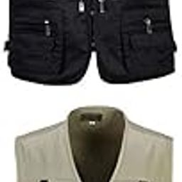 THE STYLE SUTRA® 2 Pcs Men's Multi Pocket Waistcoat Fishing Outdoor Travel Photography Vest | Sporting Goods | Fishing | Clothing, Shoes & Accessories | Vests-image-16