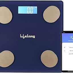 Lifelong LLWS36 Smart BMI Body Fat Weighing Scale with 18 Measurement Functions with Lifelong Smart Home App-Bluetooth Sensor Technology|Electronic Weight Machine| Battery Included (Blue)-image-34