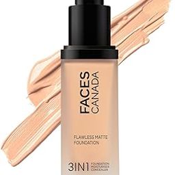 FACESCANADA Flawless Matte Foundation - Rose Ivory 011,30 Ml|3-In-1 Foundation+Moisturizer Cream For All Skin Types+Concealer|12 Hr Hydration+Spf 18 Hd Matte Coverage|Lightweight|Anti Ageing,Pack Of 1-picture-16