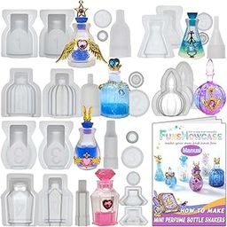 Small Bottle Container and Stopper UV Resin Epoxy Silicone Mold Jewelry Casting 4 Trays Set-image-14
