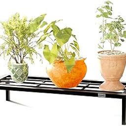 Stand Master Plant Stand For Balcony & Living Room Anti-Rust Pot Stand For Outdoor & Indoor Planters Gamla Flowerpot Garden Stand Plant Stands For Balcony Decoration Black Color 24 Inch | Plant Stand For Living Room (Set of 1)-14
