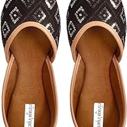 MIRAYA Indian Handicraft Synthetic Women/Girls Casual Flat/Jutti's || Indian Punjabi Jutti's || Mojari Women & Girl's-picture-24