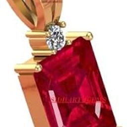 Natural Certified Unheated Untreatet 18.00 Ratti A+ Quality Natural Burma Ruby Manik Gemstone Pendant Locket for Women's and Men's (Lab Certified)-image-32