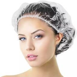 50Pcs Disposable Shower Caps, Clear Hair SPa Cap Large Thick Waterproof Bath Caps for Women, Hotel Travel Hair Dressing Caps-image-59