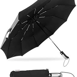 Auto Open Close Umbrella with new Handle, Umbrella for Rain Travel - Automatic Large Size Foldable Umbrella with Travel Cover for Man and women - 3 fold Windproof umbrella (Pack of 1)-image-65