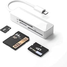 Verilux® SD Card Reader for iPhone, Light-ning Connector Memory SD Card Reader Adapter High-Speed/SD/FTXD Picture Card Camera Adapter for iPhone 14/13/12/11/XS/XR/X/8/7/6/5-18