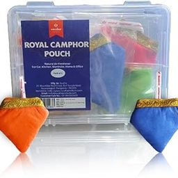 Swaha Royal Camphor Pouch (Pack of 5) 100% Organic | Air Freshener for Car, Wardrobe, Office Cabin's, Drawers, Travel Bag & Bathroom-image-58