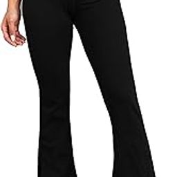 Premium Flare Gym Pants with Side Slit |High Waist Stretchable Flared Leggings Gym wear/Active Wear Tights Yoga Pants Zumba/Dance Womens Workout Tights Gym Tight-image-13