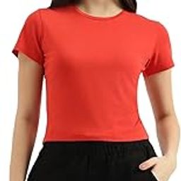 Round Neck Solid T-Shirt-image-71
