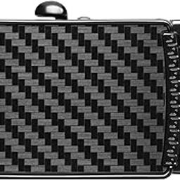 Men's Auto-Lock Belt Buckle Only (35mm, Matte Black, BKL-063-TX)-95