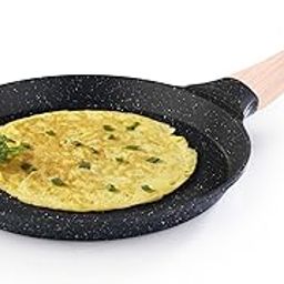 AGARO Imperial Granite Non Stick Tawa, 24 cm, Cast Aluminium Body, Tawa for Dosa/Paratha/Omlette, Gas & Induction Compatible-12
