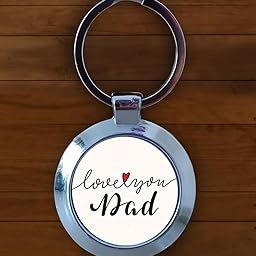Love you Dad Round Kecyhain | Customization also available-47