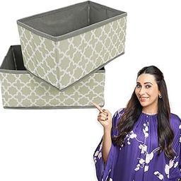 HOKIPO Wardrobe Organizer Foldable Cloth Storage Bin Baskets for Cupboard Closet, Pack of 2 (AR-3916)-picture-27