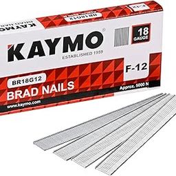 Kaymo F-12 18 Gauge Brad Nails – 12mm Length – Fine Finish Fasteners for Trim Work and Light Carpentry-image-6