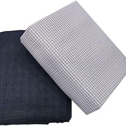 Combo Of Men's Poly Blend Shirt And Trouser Unstistched Fabrics Set (Multicolor_Freesize) 403-image-95