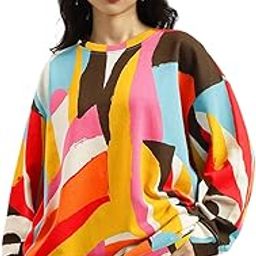 united colors of benetton Round Neck Abstract Sweatshirt-picture-30