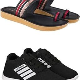 Extra Soft Classic Casual wear with Flexibility Technology Flat Combo for Women's/Girl's(6144+1708)()-image-63