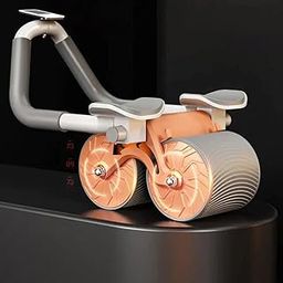 Dr.Ravi's Original Ab roller Wheel, Automatic Rebound 2 In 1 For Abs Workout, Abdominal Fitness Wheel for men women, Dynamic Core Trainer Plank Exercise Wheels with Phone Stand For Home Gym Fitness-picture-12
