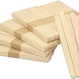 HushLush Disposable Wooden Craft Stick Premium Natural Wooden Piece Ice Cream Sticks, Popsicle Making| Kids' DIY Crafts, Hobby Projects, Popsicle Sticks Eco-Friendly (4.5 INCH Pack of 100)-18