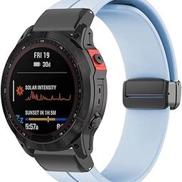 Sport Band Conmpatible for Garmin Fenix 7x/7/6x Gps/6/5x/5 Smartwatch Strap 22mm 26mm Silicone Magnetic Replacement Band Wristband-image-68