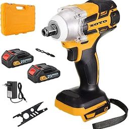 XOYO Cordless Impact Wrench 380nm X-Series | Dual Rechargable batteries | 2in1 Interface both Nut & Screw driving Head | With Free Screw bit & Multi functional wrench tool-16