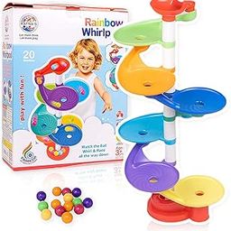MGC Ratna's Rainbow Whirlpool 7 Layer Ball Drop and ROLL Swirling Tower for Baby and Toddler Development of Age 3+ Years Kids Multicolour-19
