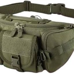 Hip Waist Bag for Man Fanny Bag Pouch Pack for Men & Women | Waterproof Travel Money Belt Stylish Waist Hip Bag with RFID Security (Olive (Green))-image-90