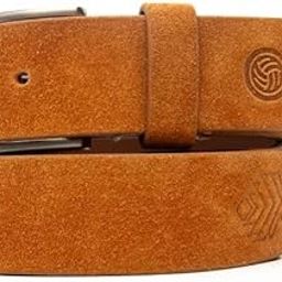 Genuine Leather Suede Belts for Men Elegant and Durable Suede Leather Belts with Nickel-Free Buckle-image-2