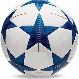 Professional Soccer Ball, Blue and White Stars Design, Top Training Match Ball Replica-image-4