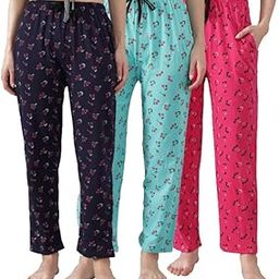 Printed Womens Pyjama Night Pant, Soft Cotton Fabric, Casual Wear (Pack of 3)-picture-34