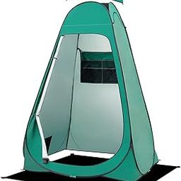 BRIAN & DANY Pop Up Shower Tent, Portable Changing Tent with Rain Shelter & Windows, Privacy Camping Tent for Hiking Beach, UPF 50+ & Waterproof, 47.2" x 47.2" x 74.8", Green-image-10
