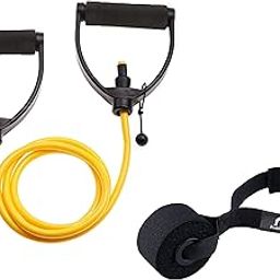 Bodylastics Resistance Tube with Adjustable Length, Non-Slip Handles, High Density Door Anchor for Strength Training-image-32