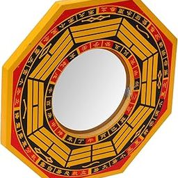 Ubervia Chinese Bagua Mirror, Convex Design Bagua Mirror Feng Shui 8in for Gift-image-75