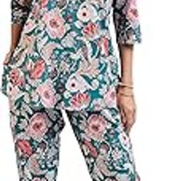 Floral Straight Cotton Kurta Pant Cord Set for Women-picture-31