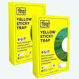 Chipku ® -Yellow Sticky Glue Trap for Insect in Garden & Farm, Trapper for White Flies, Thrips, Small Insects on Plant (200 * 300 mm, Pack of 12 Traps)-image-21