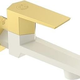 RN Bib Cock Long Body Foam Flow Water Tap for Bathroom & Kitchen with Flange Superior Plastic Taps (PTMT) RNG2006A33_Ivory-Bright Gold Dual | 15mm(1/2") Cartridge-image-50