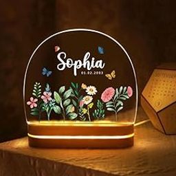 THE GRANDEUR Personalised Gift, Name LED Night Table Lamp, Gift Items for Women, Gift for Men | Customized Gifts | Birthday Gift Girlfriend, Kids, Husband, Wife, Boyfriend-21